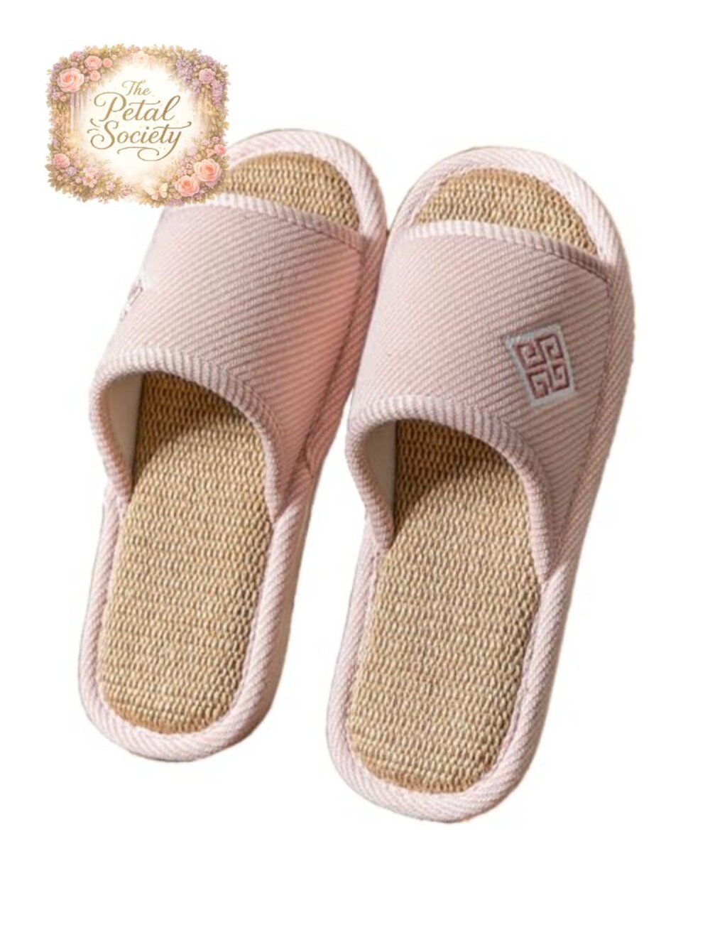 Linen Slide Slippers Open Toe Platform Non-Slip Indoor Unisex